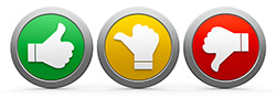 thumbs up review